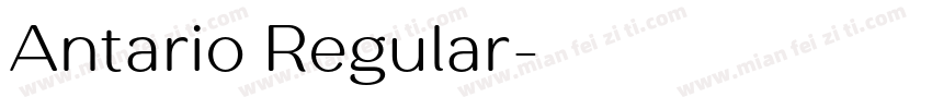 Antario Regular字体转换